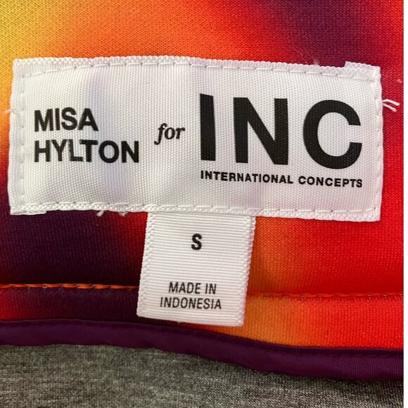 Misa Hylton x INC Scuba Colorful Flared Pants Small - Picture 4 of 4